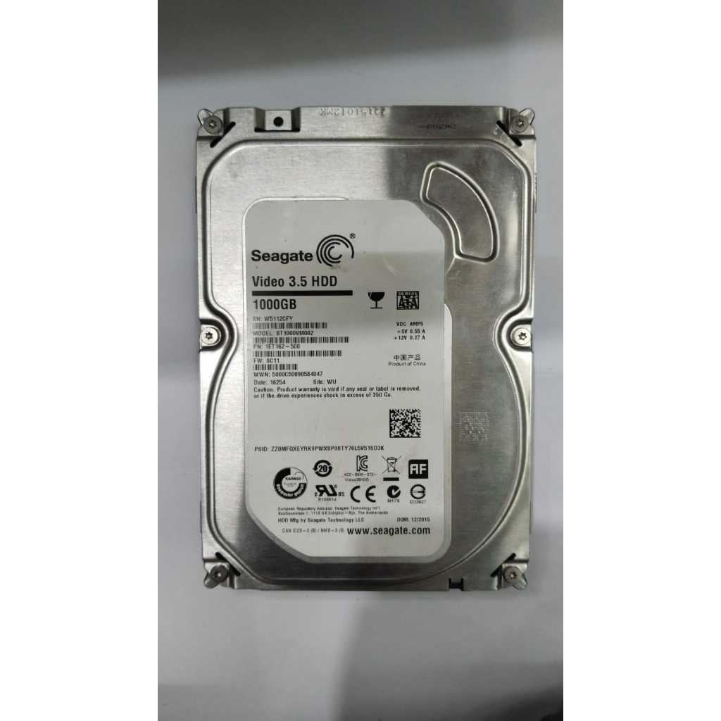 HARDISK HDD 3.5 INCH PC SEAGATE 1000GB 1TB ST1000VM002 W5112CFY SATA STANDAR TEBAL (RUSAK) - ercomp2