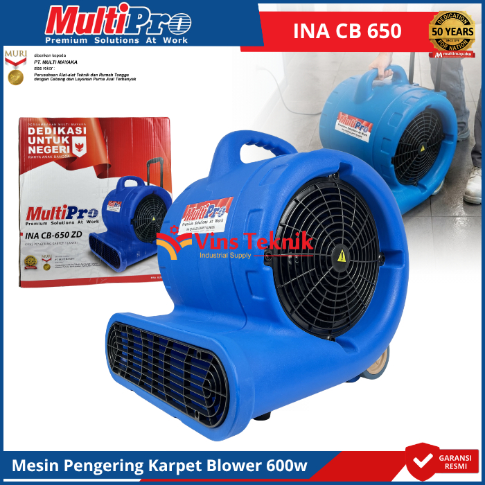 MULTIPRO INA CB-650 DZ Mesin Pengering Karpet Blower Karpet Carpet Blower 650Watt CB650
