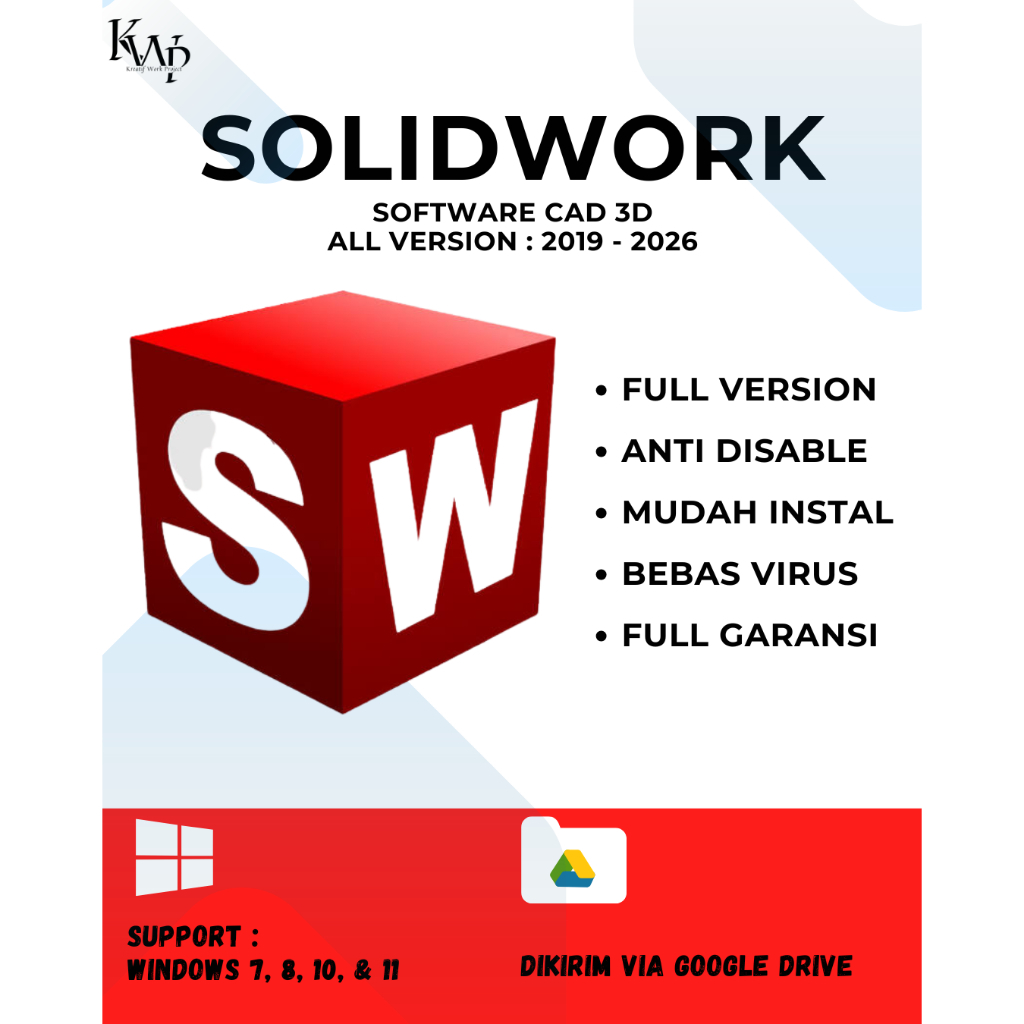 SolidWorks Full Version Original Lifetime + Panduan Instalasi (WIN) | 2019 - 2026
