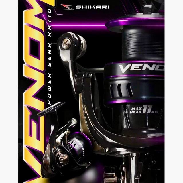 Reel Shikari VENOM PG 1000 2000 3000 Alumunium Anodized Spool