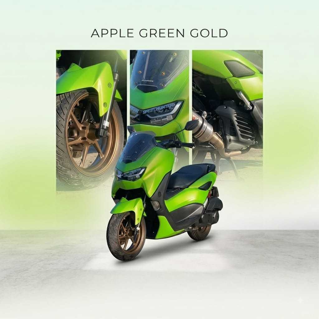 Stiker Skotlet Magic Candy Apple Green Gold Scotlite Magic Candy Apple Green Gold [METERAN]