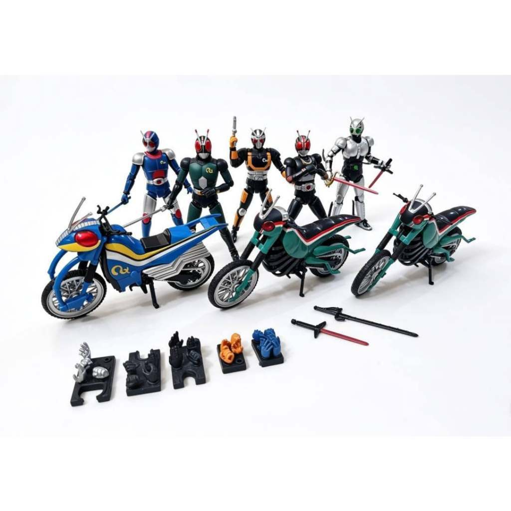 Shodo Kamen Rider Black Rx Robo Bio Shadowmoon Battlehopper Accrobatter Full Set