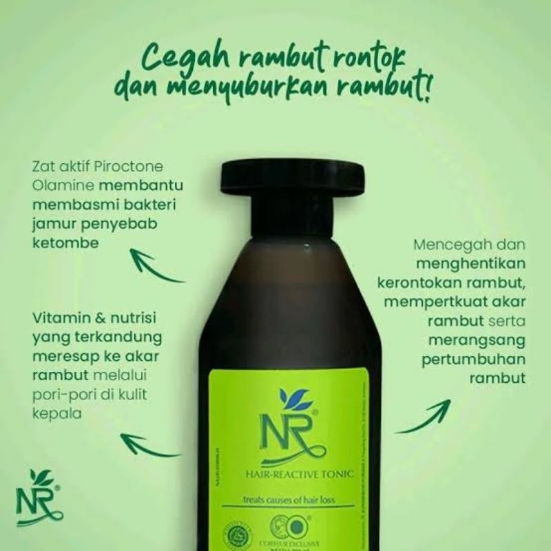 NR Hair Reactive Tonic - Atasi Kerontokan, Melembabkan Kulit Kepala, Nutrisi Rambut