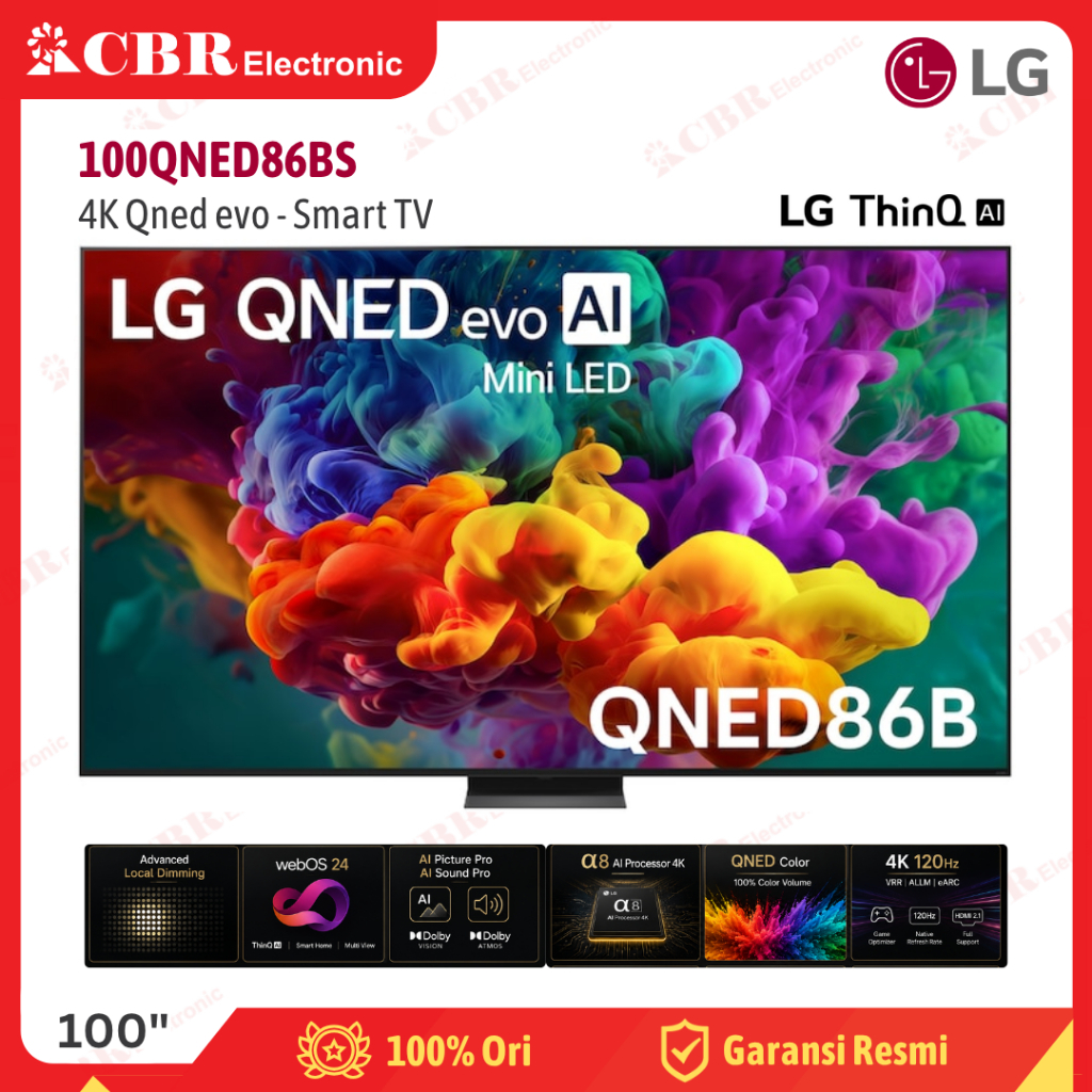 TV LG 100 Inch 100QNED86BS ( 4K QNED Evo – Smart TV )