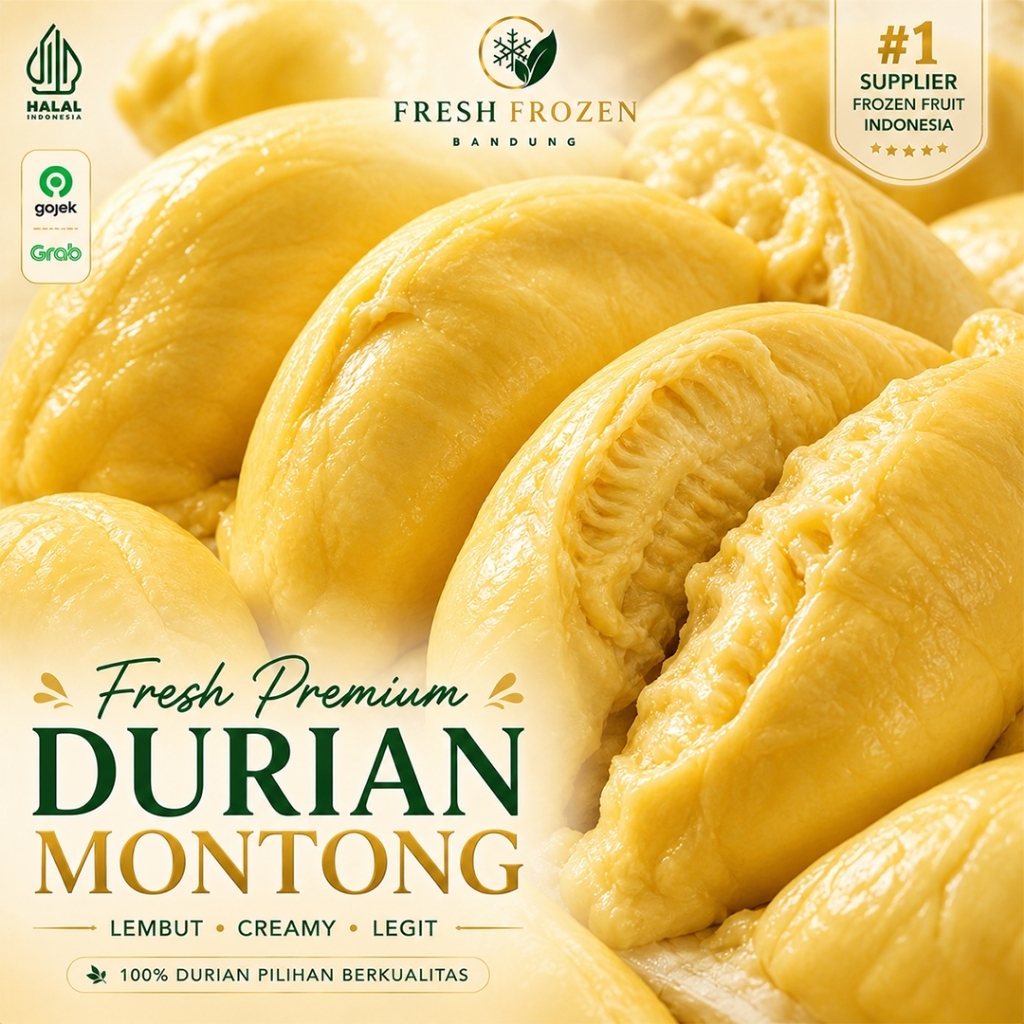 COD Daging Durian Monthong 1KG Harga Grosir Bandung Instant | fresh_frozen_bandung