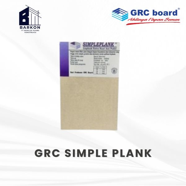 GRC BOARD SIMPLEPLANK 8MM LEBAR 10CM 20CM 30CM PANJANG 2.44 Mtr 3 Mtr – LISPLANK PAGAR & DEKORASI DI
