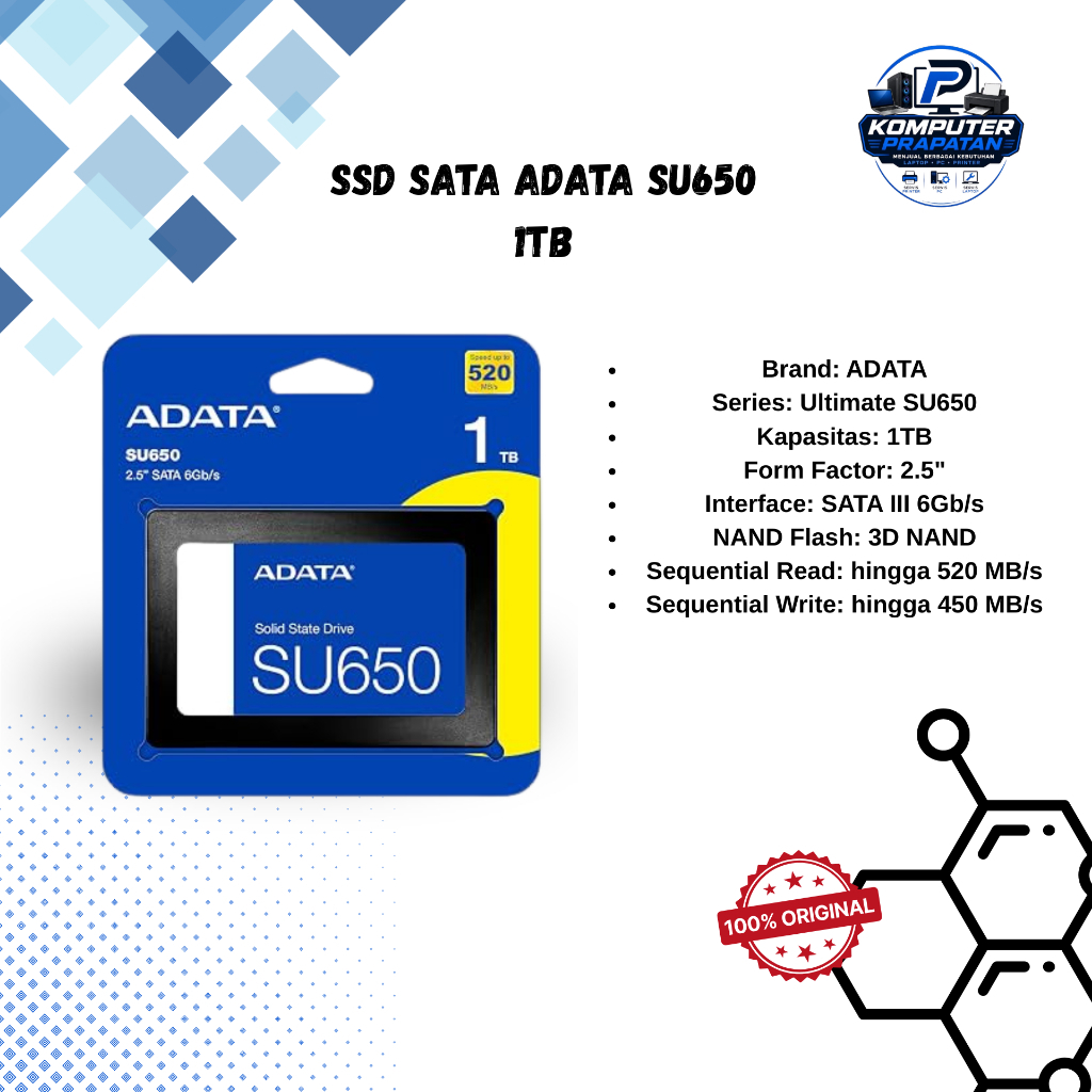 SSD SATA ADATA SU650 1TB