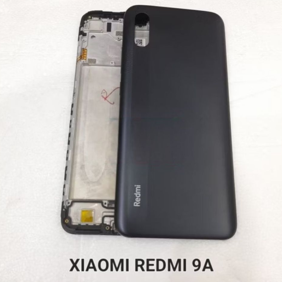 Back Casing Kesing FULLSET XIAOMI REDMI 9A - BackCover Tutup Belakang BackDoor + Frame LCD + Tombol