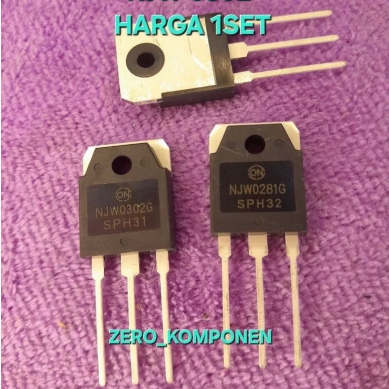 TRANSISTOR NJW 0302 NJW 0281 ORIGINAL 1set