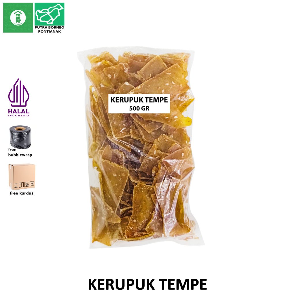 Kerupuk Tempe Mentah 500 gr / Krupuk Mentah Grosir Kiloan