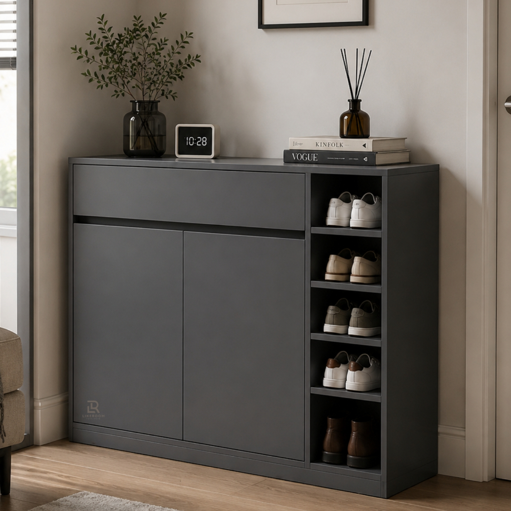 Lemari Kabinet Minimalis Drawer Lemari Buffet Rak Sepatu Aesthetic