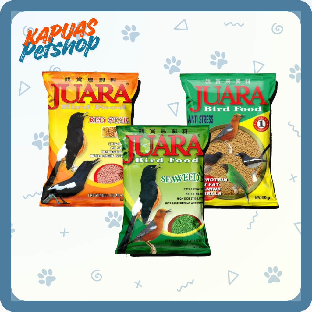 Juara Bird Food 450gr Pakan Makanan Pelet Burung Japfa