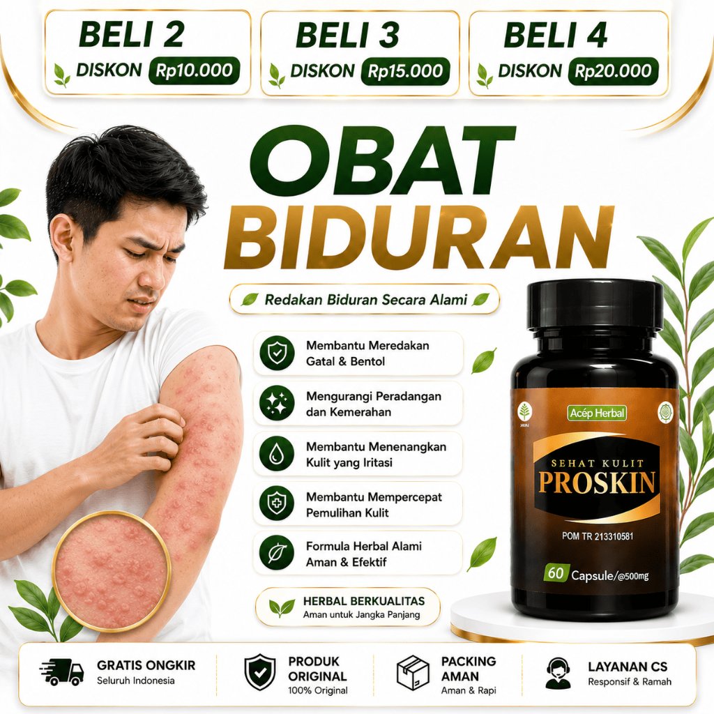 < obat biduran atasi dengan proskin 100% asli