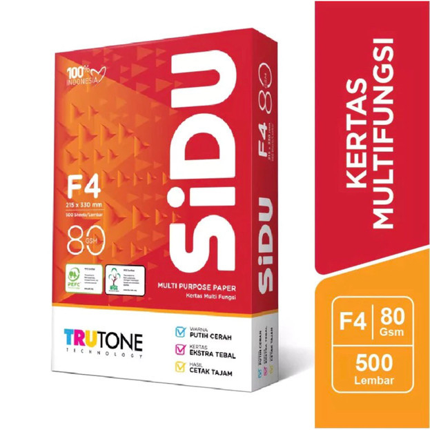 Kertas HVS Sidu F4 80 gsm