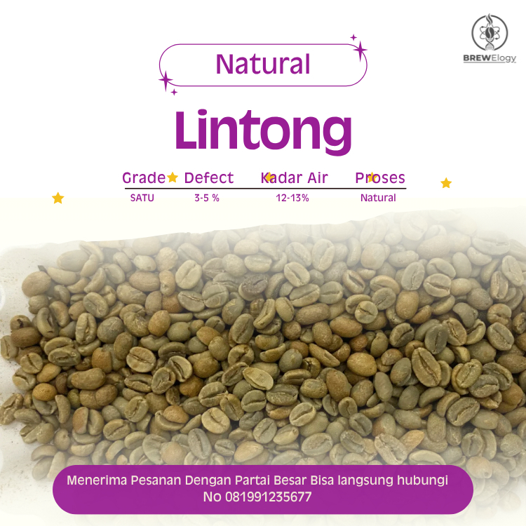 green Bean  biji kopi Arabika Lintong - Natural