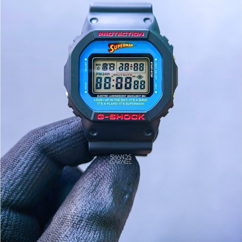 XXX SOLD OUT XXX Jam Tangan Casio G-Shock DW-5600 Fox Fire Collaboration Superman Preloved / Second