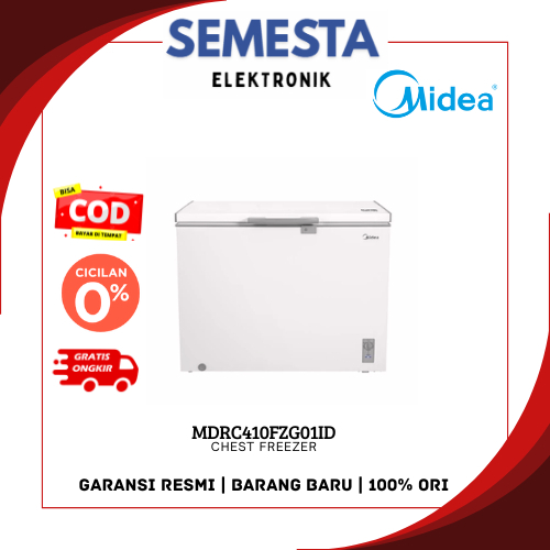 Midea MDRC410FZG01ID Chest Freezer / Freezer Box Inverter Quattro [300 Liter] MDRC 410 FZG01ID
