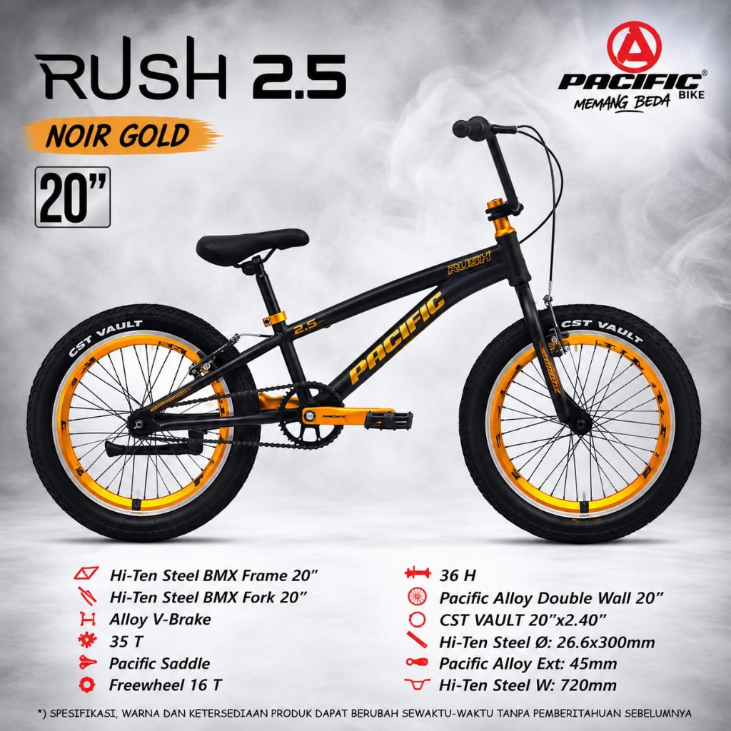 SEPEDA BMX ANAK LAKI LAKI 20 INCH PACIFIC ZECKROM / PACIFIC RUSH 2.5 / PACIFIC INVERT CADET / AVORIO