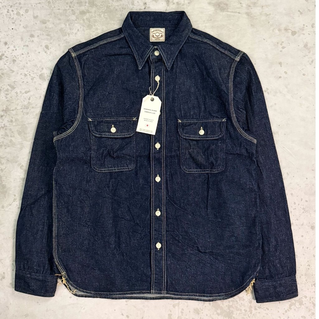 Samurai SJWS-SC01W 10oz Samurai Cotton Denim Work Shirt