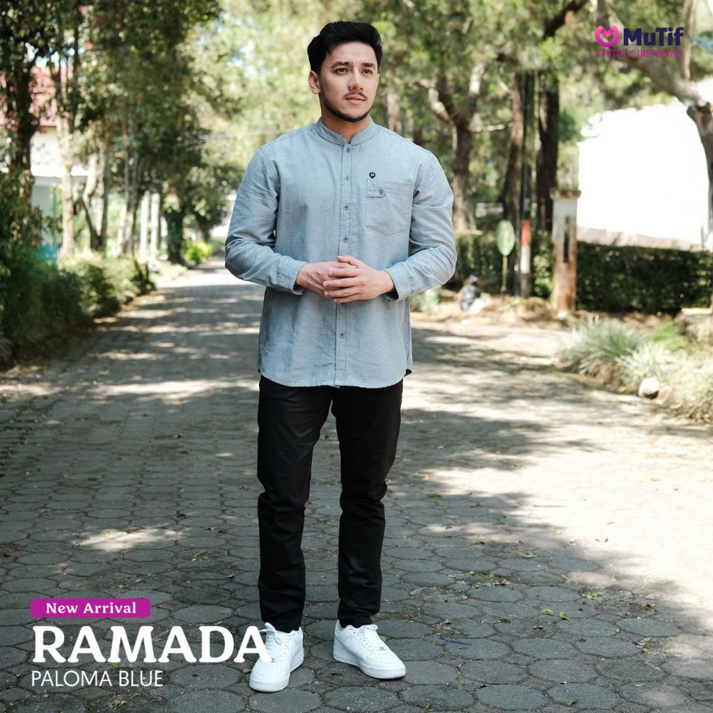 BAJU KOKO RAMADA PALOMA BLUE / ATASAN KOKO / MUTIF KOKO / MUTIF BRAND ORI /MUTIF PROMO