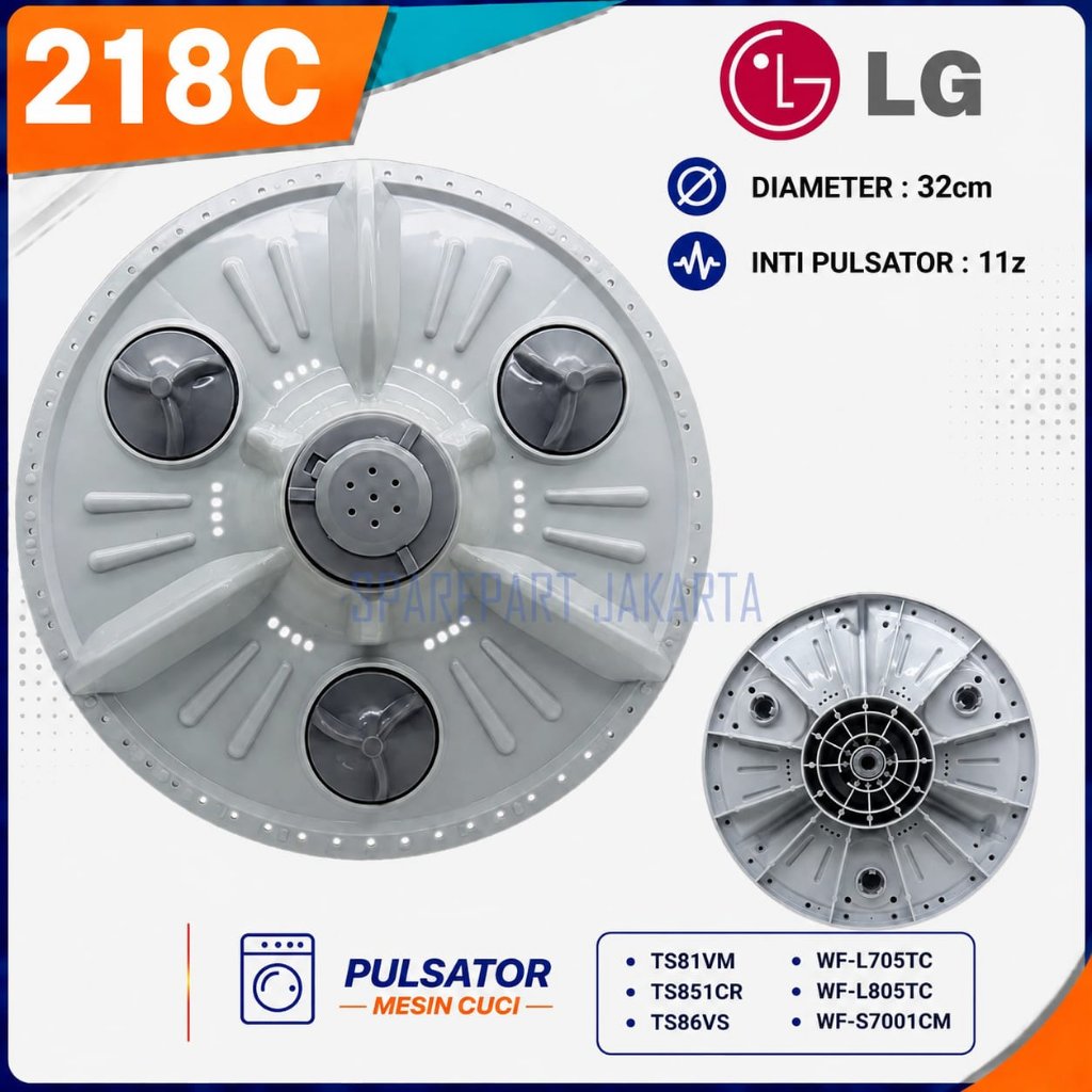 Pulsator mesin cuci LG WF-S7005CM WF-S8005CM WP-700N WF-L711TC WF-T6011PH WF-A791TC WF-L650NTC WF-F7