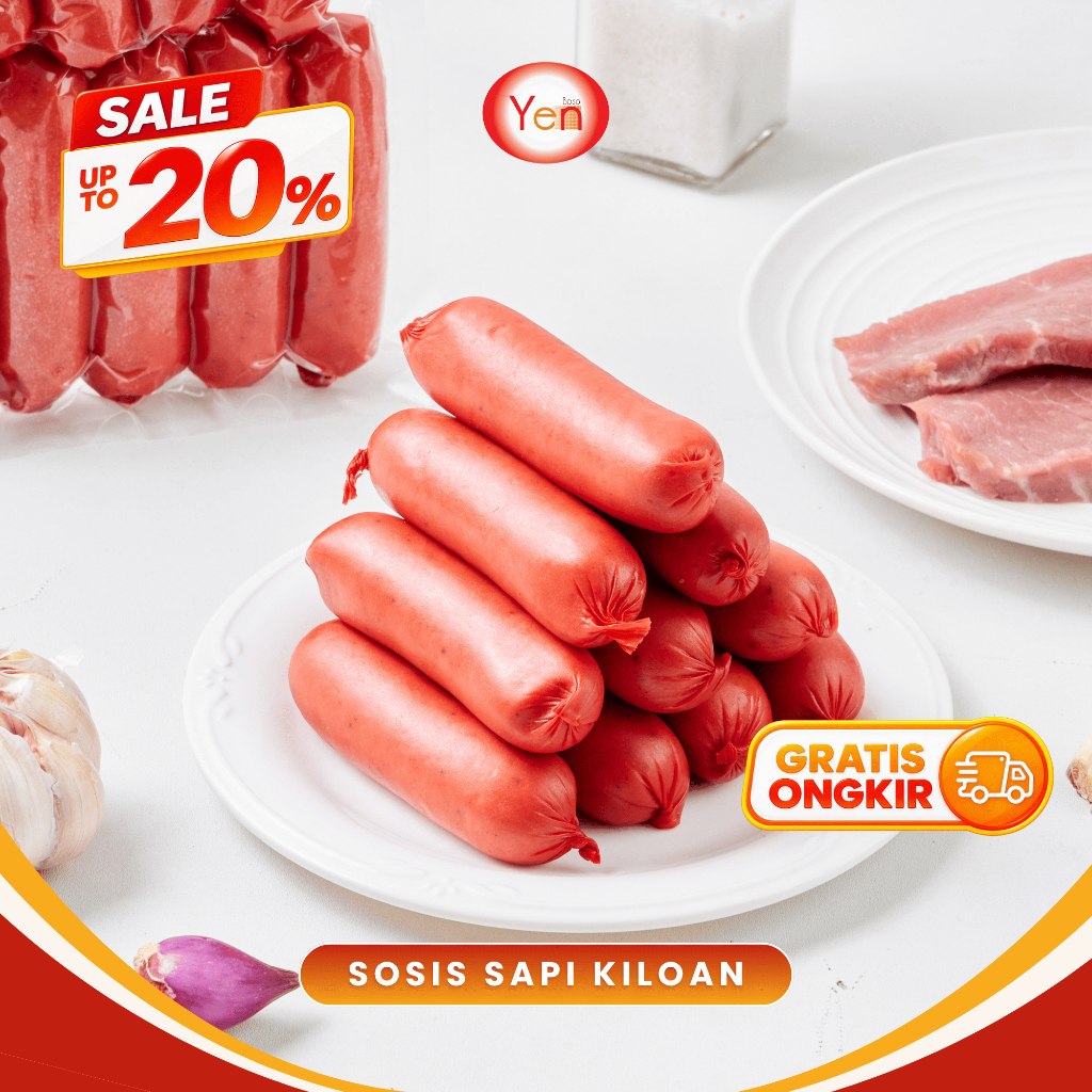 YEN Sosis Sapi Kiloan Sosis Coktail