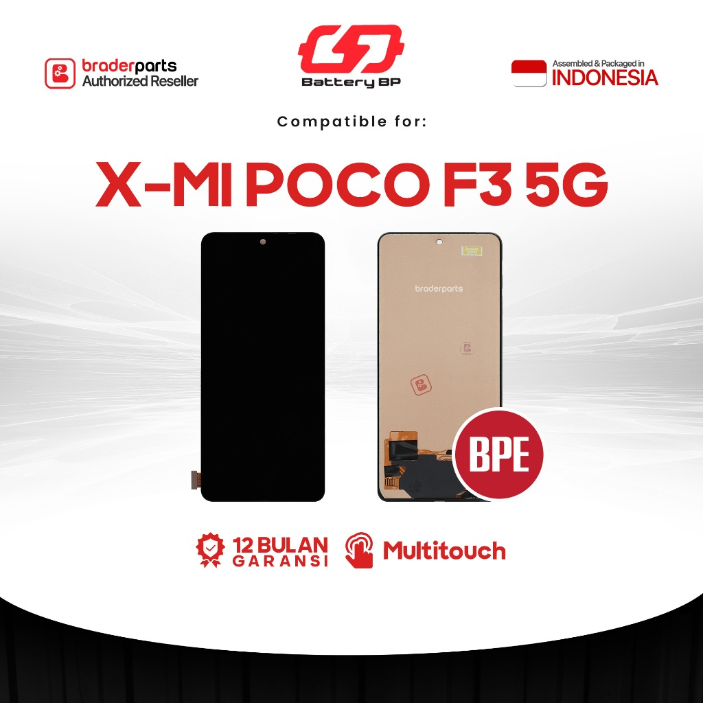 Battery BP Braderparts LCD Touchscreen Compatible for Xiaomi Poco F3 5G / F4 5G / K40 / K40 Pro / K4