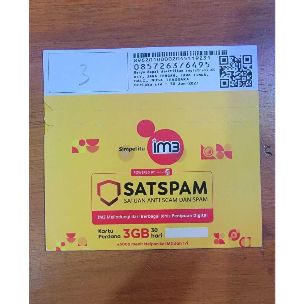 Perdana Indosat 3 GB exp 2027