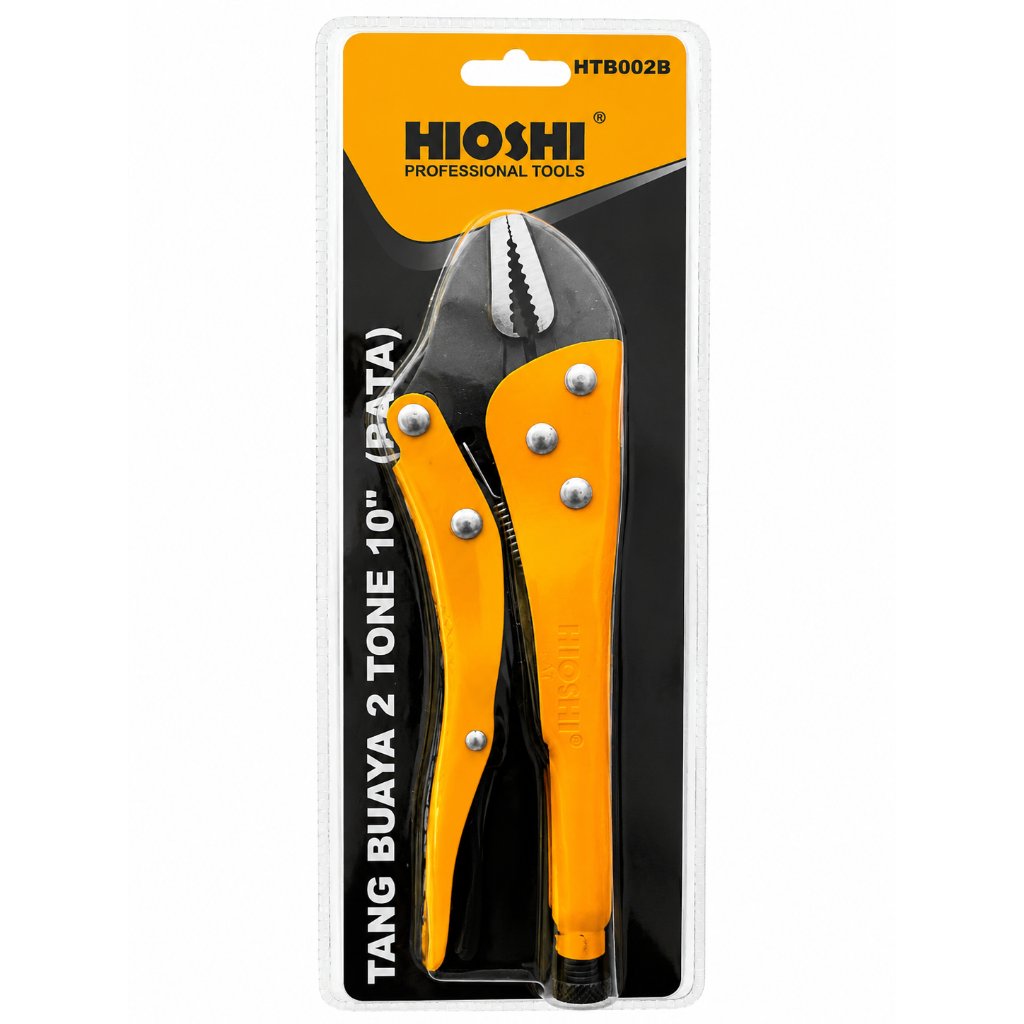 HIOSHI Tang Buaya 2 Tone 10 Inch HTB002B Tang Jepit Locking Pliers Professional Tools
