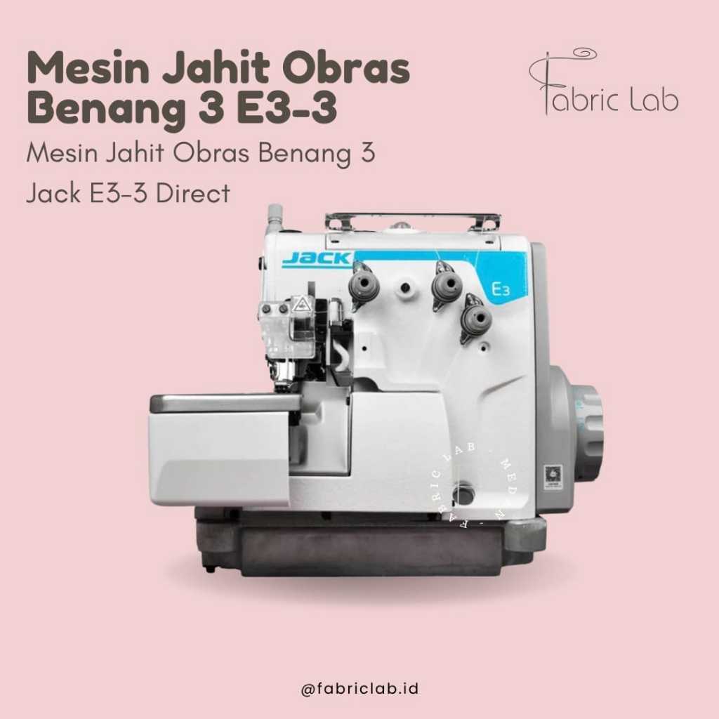 Mesin Jahit Obras Jack E3-3 Benang 3 / Obras Neci