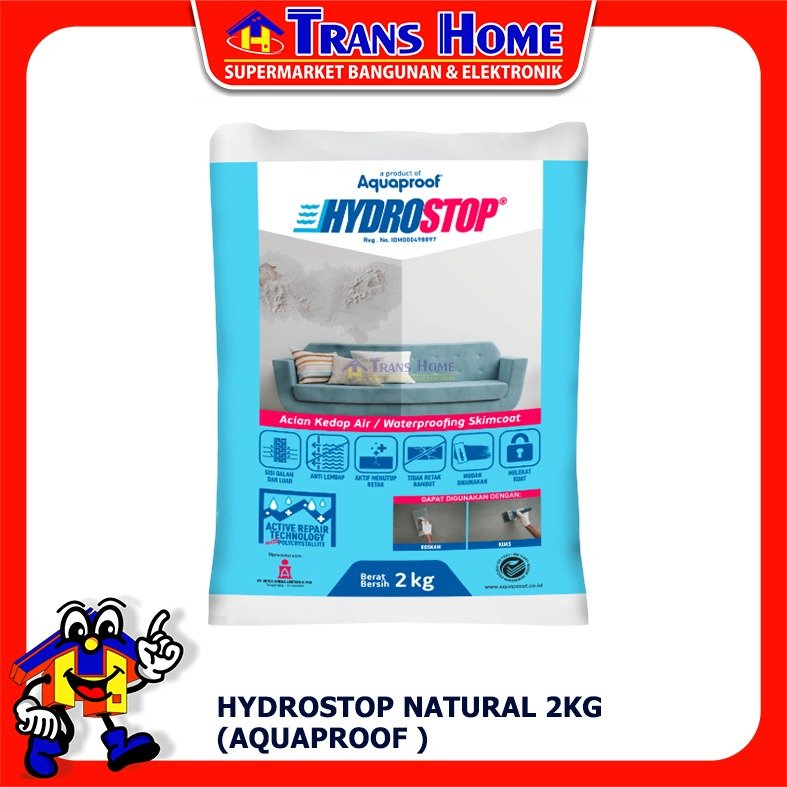 HydroStop Natural Acian Kedap Air 2KG By Aquaproof / Hydrostop
