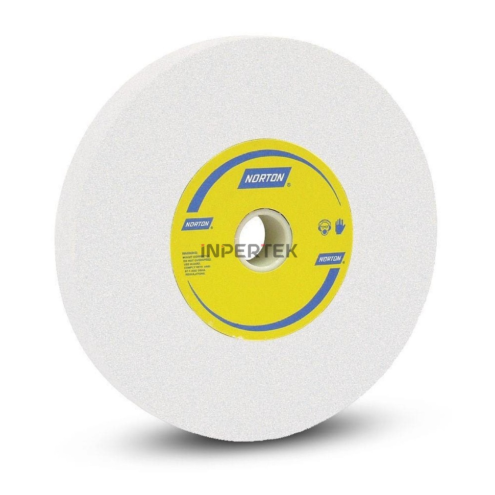 Batu Gerinda NORTON 8 Inch Poles 205 X 19 Putih Asah Grinding Wheel 8"