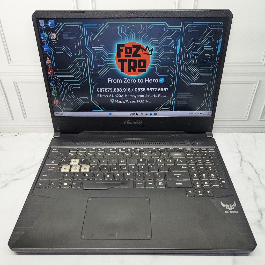 Laptop Asus TUF Gaming FX505D Ryzen 5 3550H GTX1650 RAM 16/256GB 120HZ Second No Minus