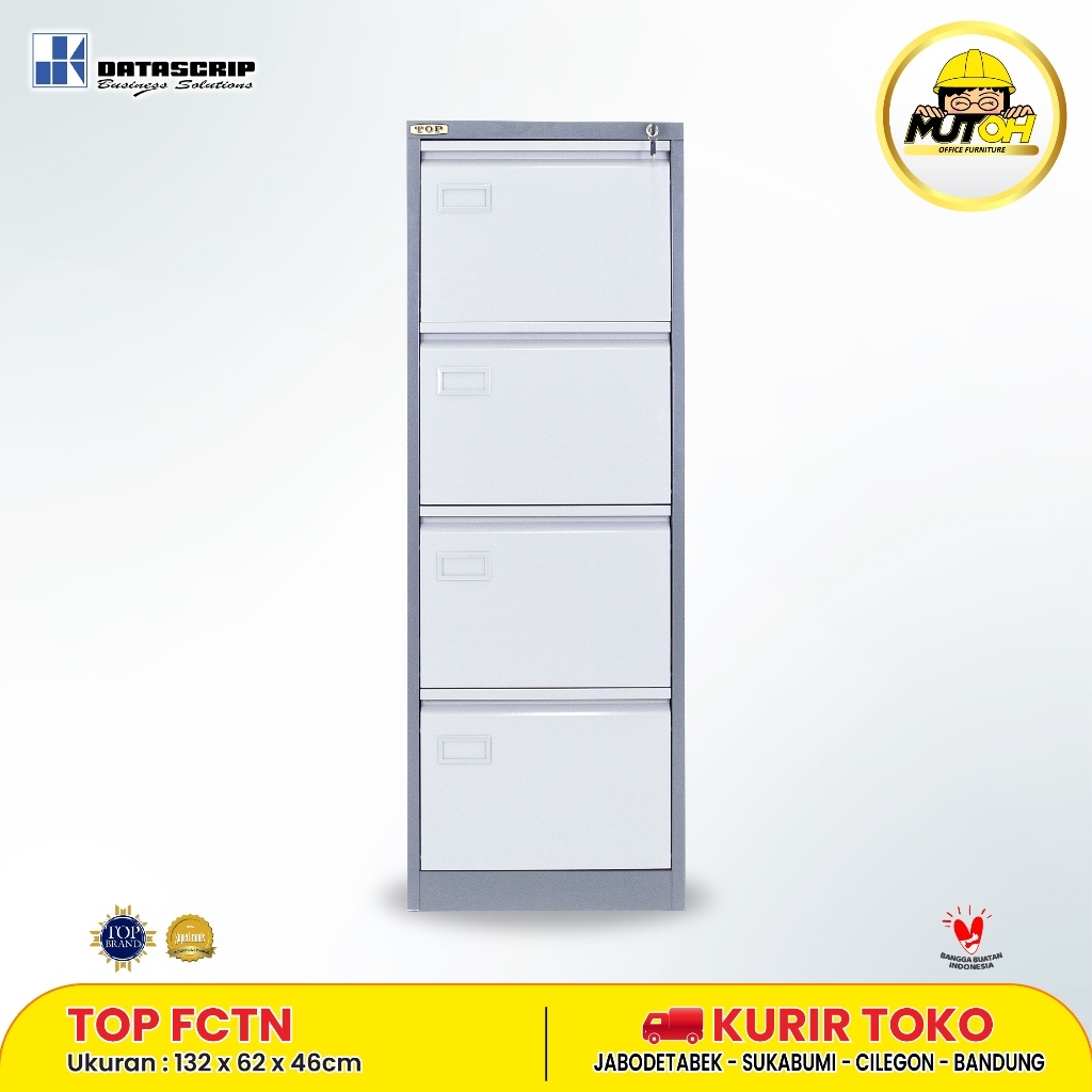 TOP FCTN4 by DATASCRIP filling cabinet besi 4 laci