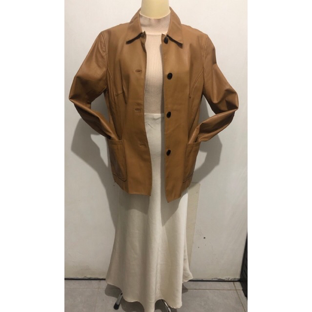 Jaket kulit asli leather jacket