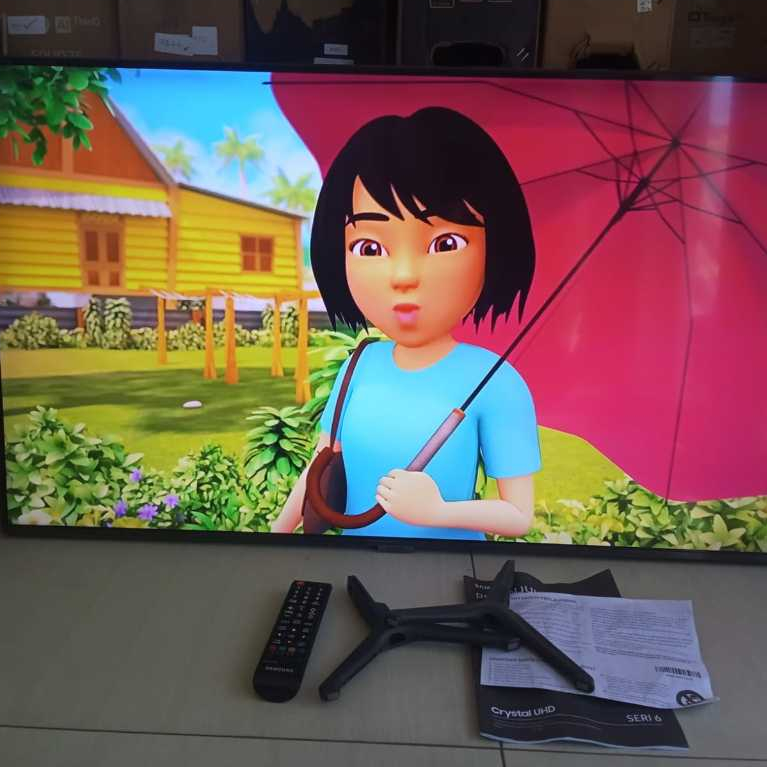 TV LED SMART 43INC SAMSUNG CRYSTAL UHD BISA YOUTUBE, SDH DIGITAL. BEKAS MSH SEGEL, 381LA