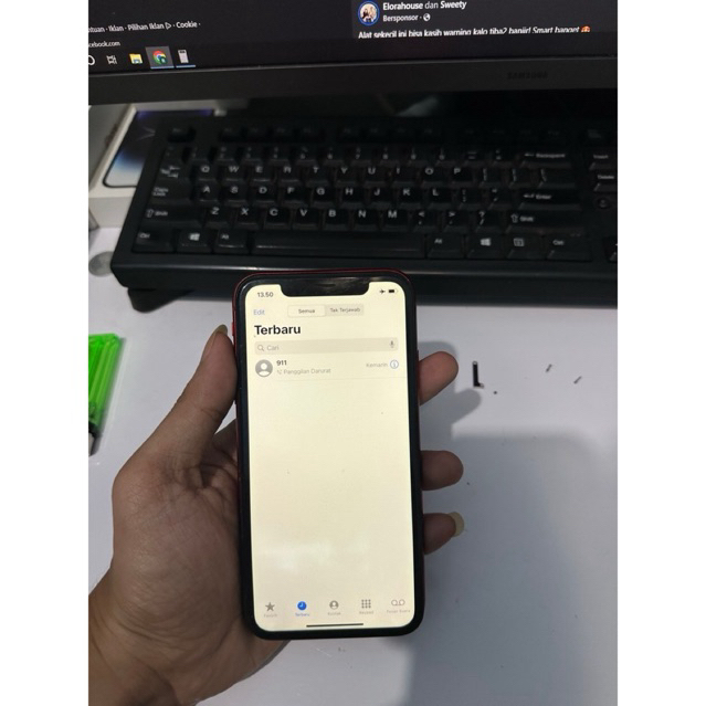 LCD iPhone Xr ori copotan Minus WS