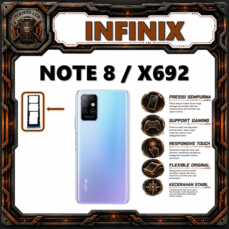 SIMLOCK INFINIX NOTE 8 / X692 SIMTRAY / SIMCARD ORIGINAL COPOTAN