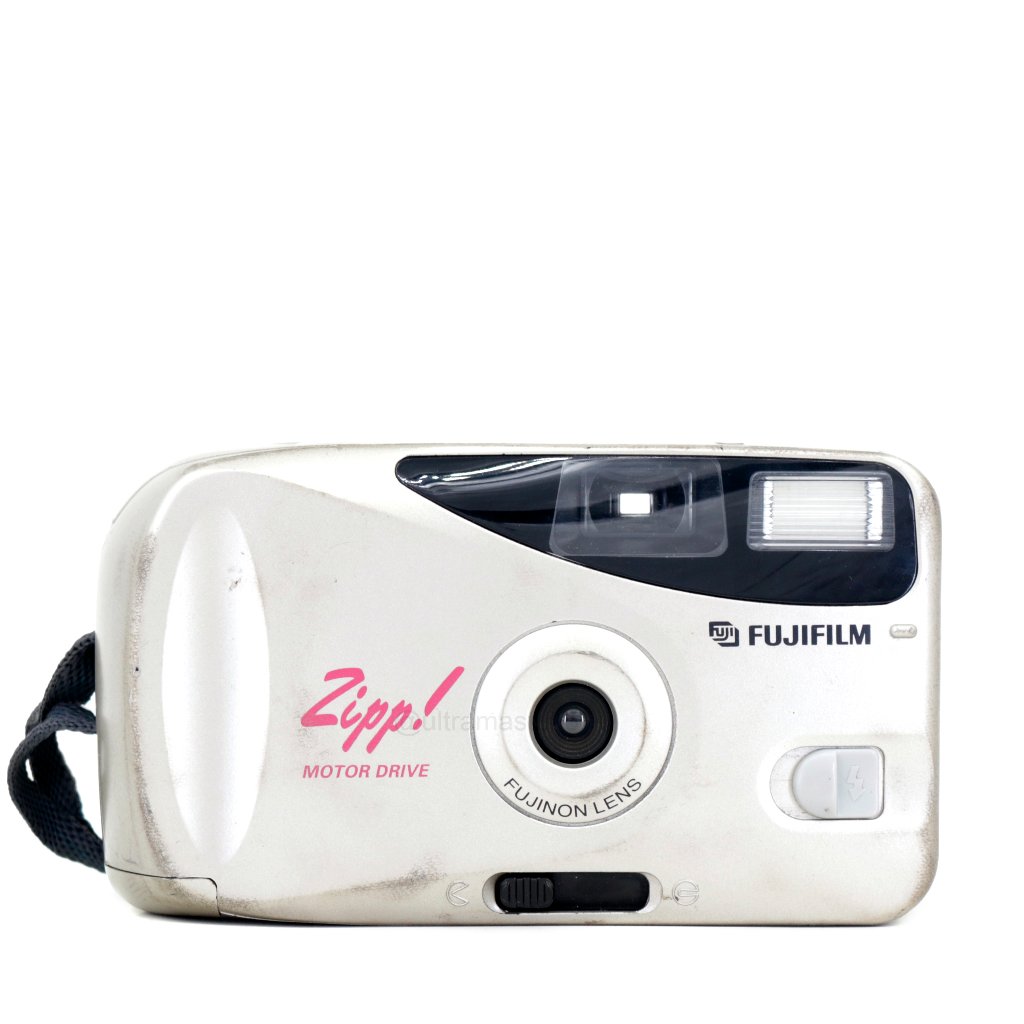 Kamera Film Analog FUJIFILM Zipp MOTOR DRIVE (Krem) - Point & Shoot 35mm Fokus Tetap Gulung Otomatis