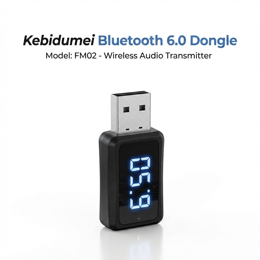 Bluetooth Adapter USB Dongle FM02 - Transmitter Wireless Audio FM Transmitter