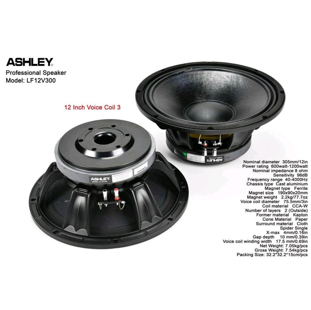 SPEAKER ASHLEY LF12 V300 LF12V300 LF 12 V300 12V300 12 V300 - COMPONENT ASHLEY 12 INCH ORIGINAL ( BI