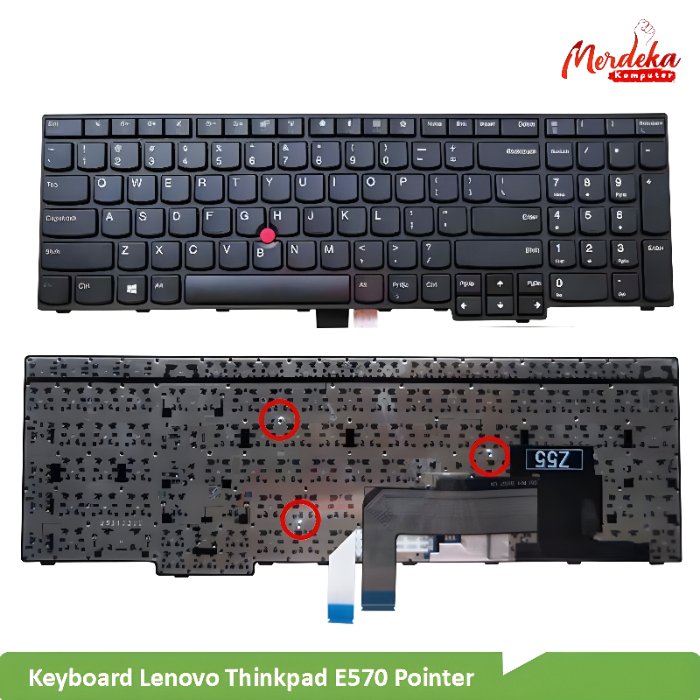 Keyboard Laptop Lenovo Thinkpad E570 Pointer Ori