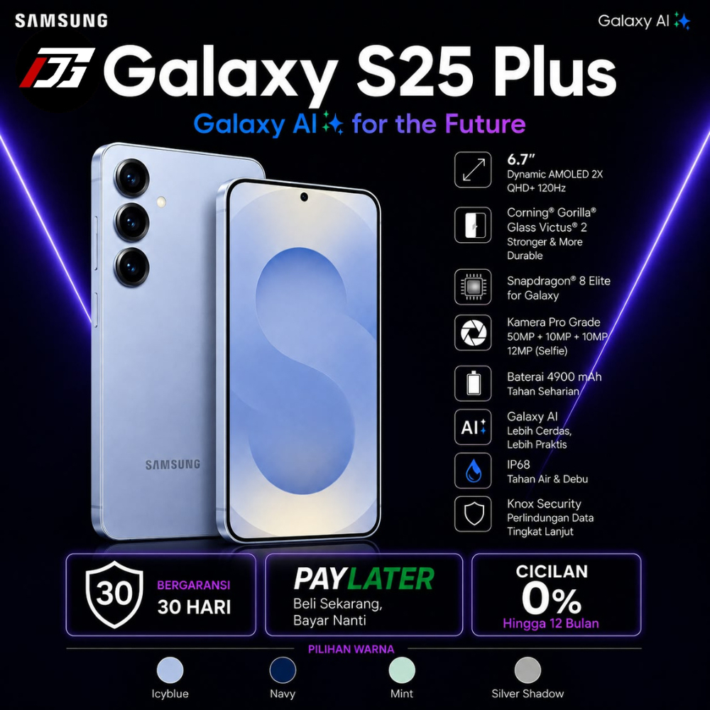Samsung Galaxy S25+ Plus 12/512 256GB | S24+ & S23+ 12/512 256GB 5G SEIN Second Original Resmi