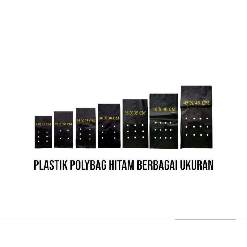Polybag Hitam 1kg - Polybag untuk Tanaman - Polybag Kiloan