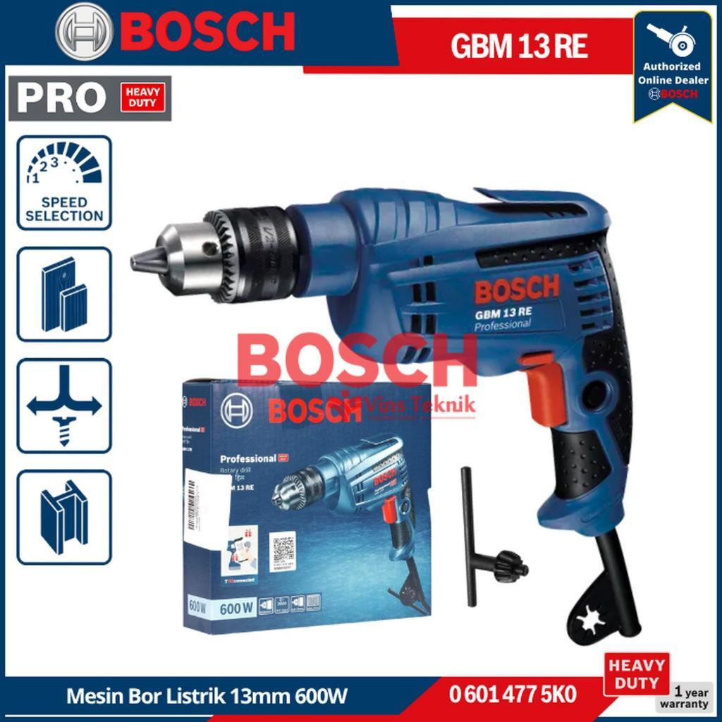BOSCH GBM 13 RE Electrik Drill 13mm Mesin Bor Listrik 600W GBM13RE