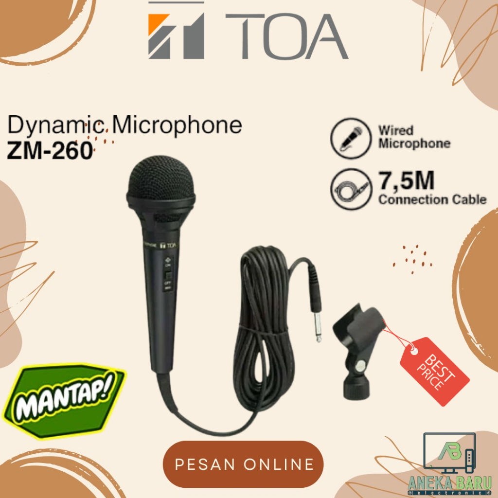[LEGEND ITEM] TOA Mic Kabel ZM-260 / ZM260 / ZM 260