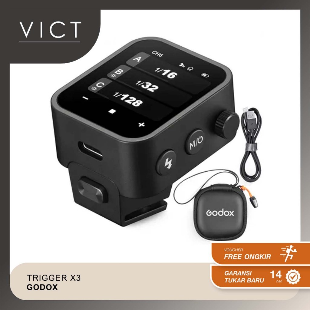 Godox X3 Trigger Touchscreen TTL Wireless Flash Trigger Godox X3