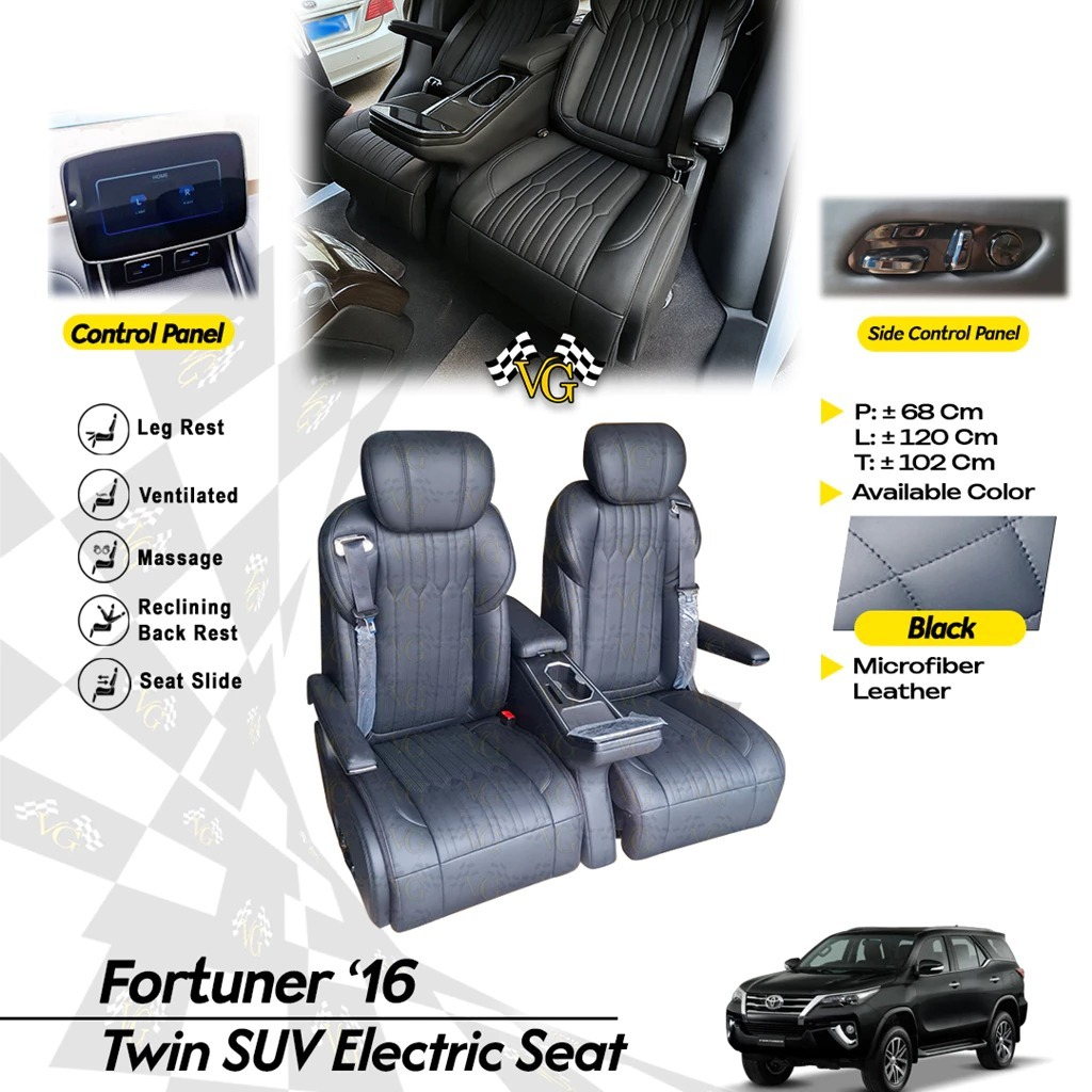Captain Seat Fortuner 2016 - 2026 Twin SUV Electric Automatic Luxury Kursi Otomatis Fortuner Import