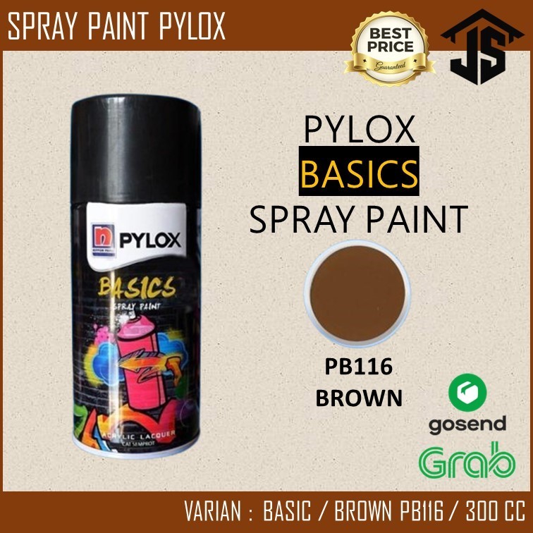 Cat Semprot Nippon Paint PYLOX BASICS 300cc  - PB116 Brown PILOK COKLAT