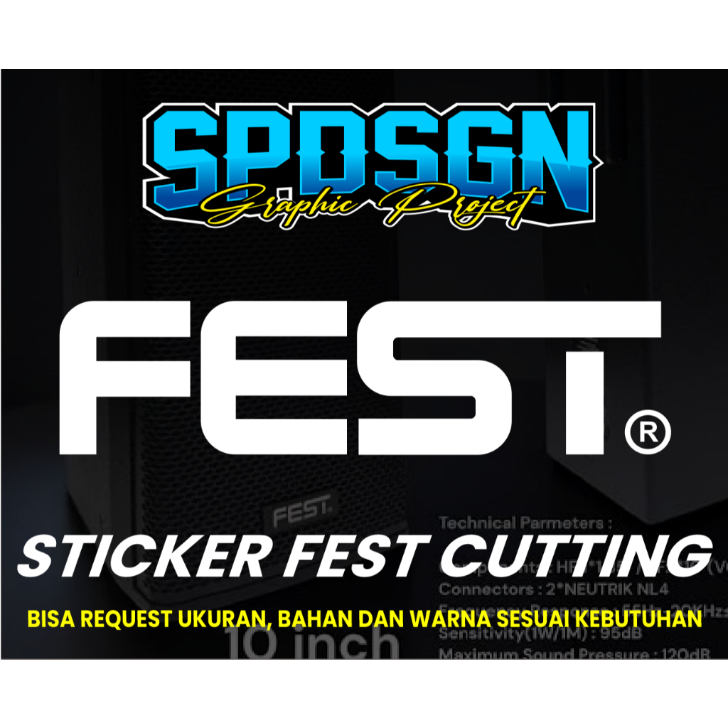 Sticker Logo FEST Hardcase Box Sound